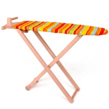 Kinder Bügelbrett Bezug bunt gestreift im Kinderzimmer